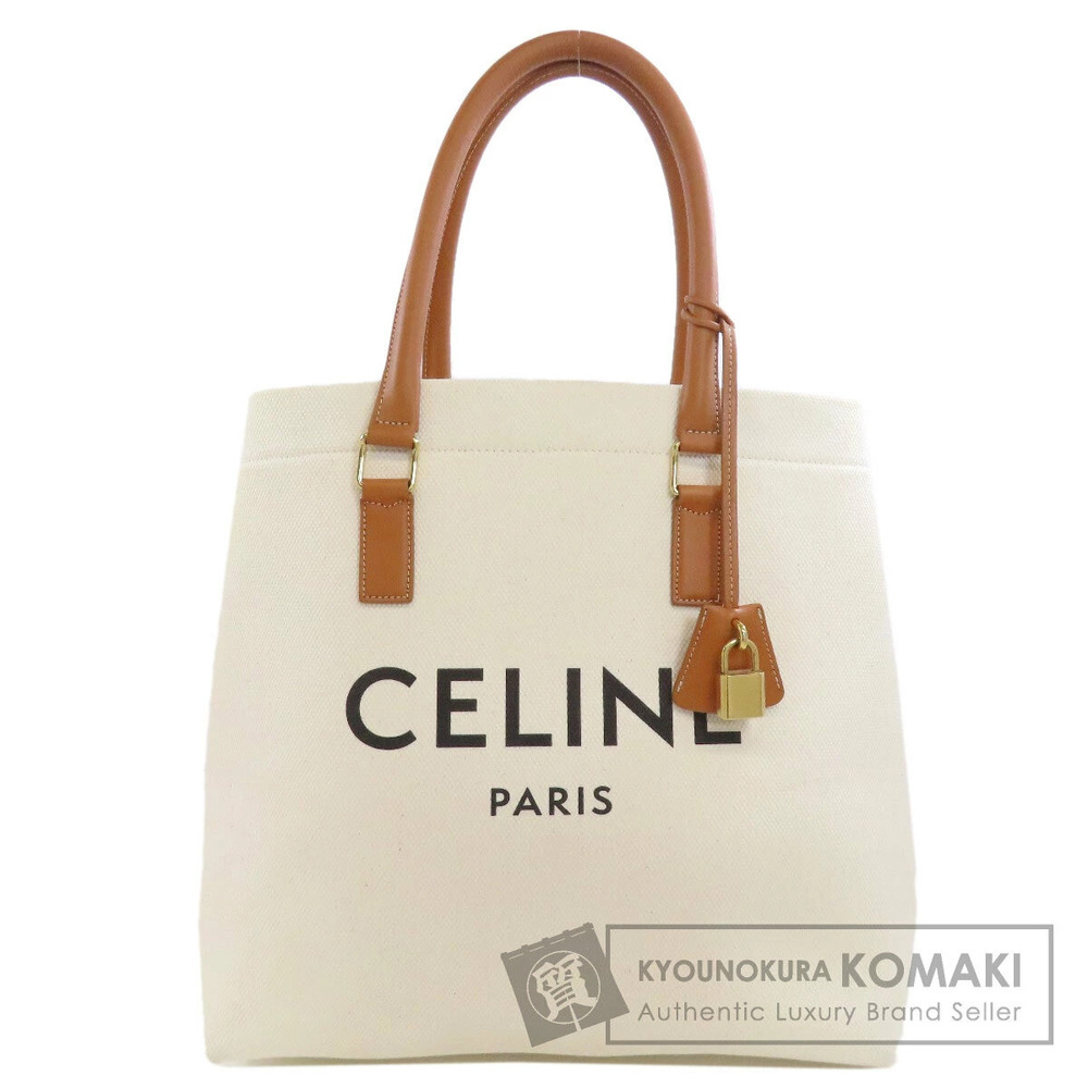 Celine Horizontal Cabas Tote Bag Canvas White - Picture 1 of 11